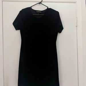 Black Velvet TShirt Dress
